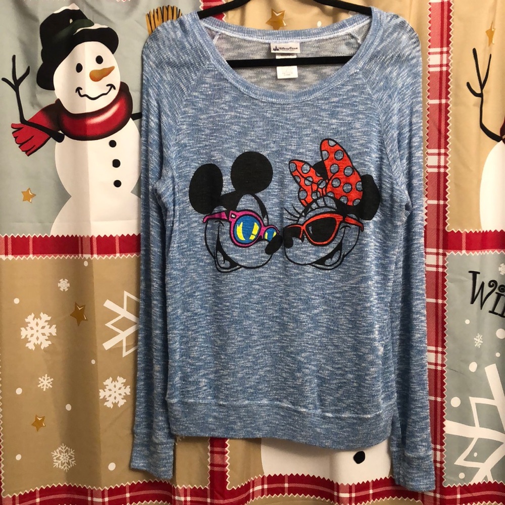 Disney Parks  Long Sleeve Mickey Minnie T Shirt